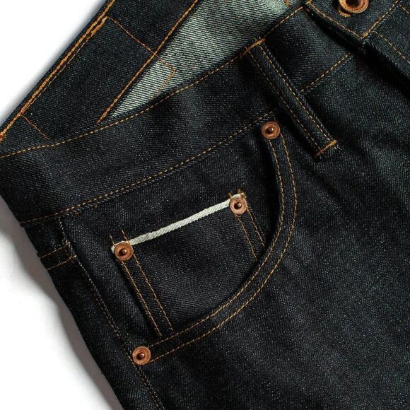 NWOT Taylor Stitch The Slim Jean Sz 28 in Natural Indigo Selvage Button Fly $238 - Picture 6 of 12